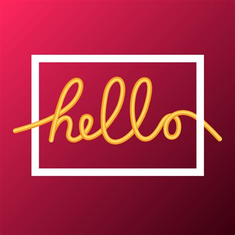 Hello word, calligraphy design, illustration 265965 Vector Art at Vecteezy