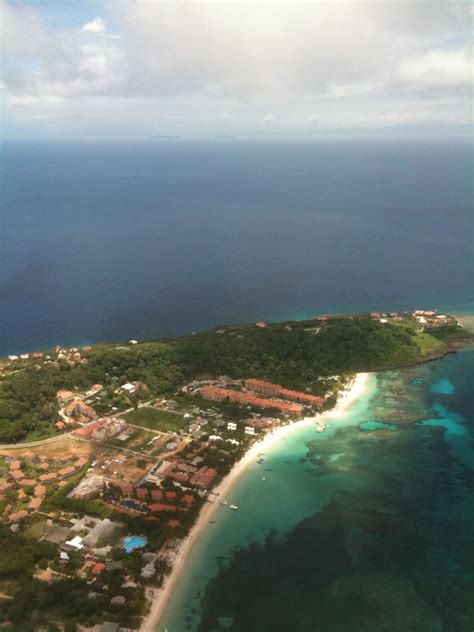 an aerial view of a small island in the ocean