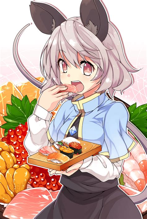 I'm not so sure she should be eating sushi [Touhou] : r/kemonomimi