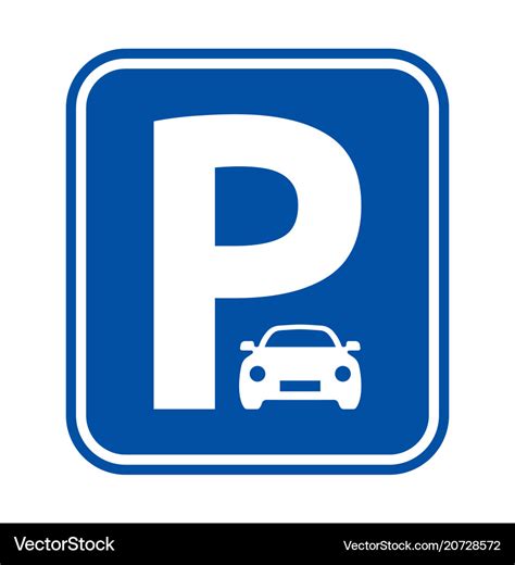 Parking sign Royalty Free Vector Image - VectorStock