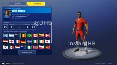 Leaked Footage of the World Cup Fortnite Skins Customization - Fortnite ...