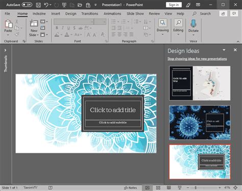 PowerPoint Designer in PowerPoint 365 for Windows