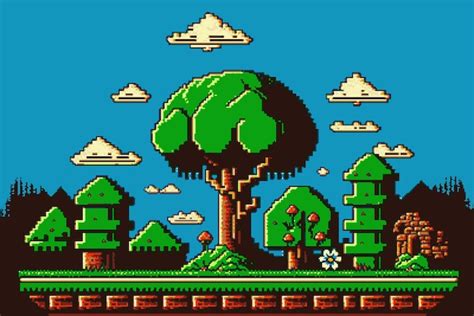 Premium Photo | Retro 8-Bit Super Mario Console Game Background High ...