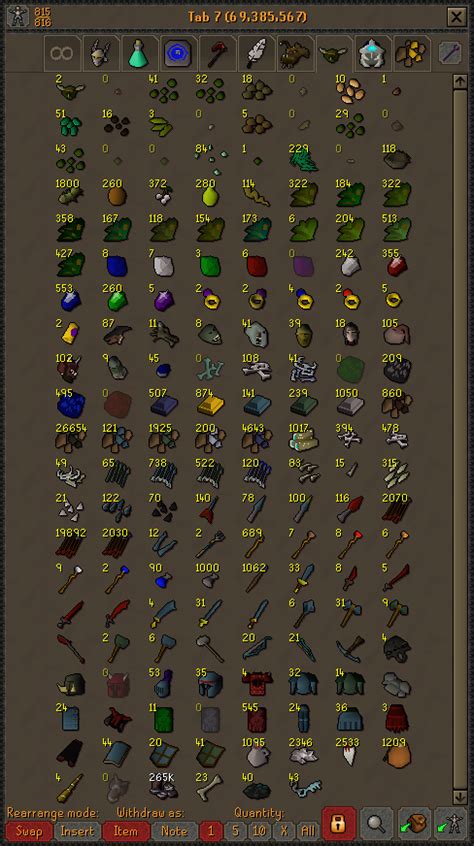 [OSRS] PvM Tab, please let me know if I'm missing anything :) : BankTabs