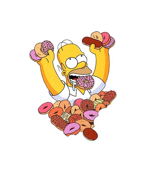 Homer Simpson Donut T Shirt | Imagenes de homero, Personajes de los ...