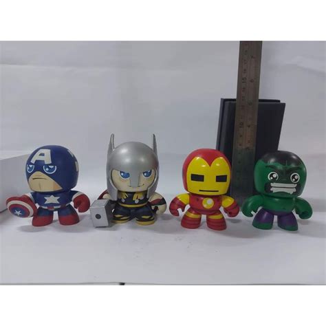 Hasbro Marvel Mini Muggs Captain America Thor Iron Man Hulk | Shopee ...