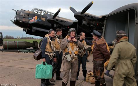 A modern day mission: Lancaster bomber crew prepares for action 70 ...