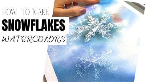 Magical Winter - Painting SNOWFLAKES | Watercolors - YouTube