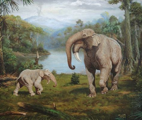 Deinotherium giganteum life restoration by Petr Modlitba # ...