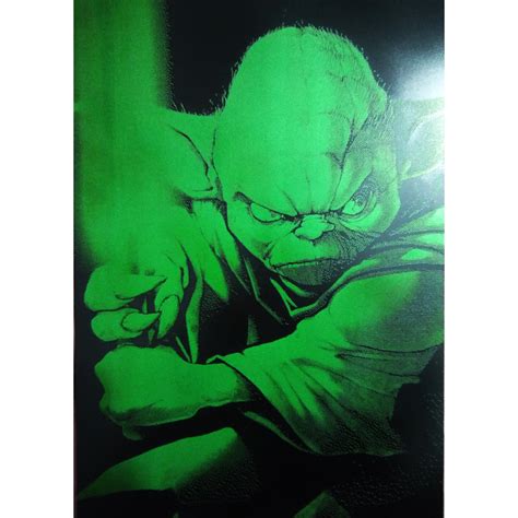 Yoda Lightsaber Metal Painting — Art of Steel