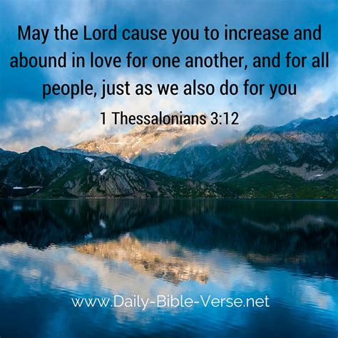 Daily Bible Verse | Love | 1 Thessalonians 3:12 (NKJV)