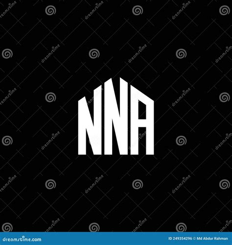 NNA Letter Logo Design on BLACK Background. NNA Creative Initials ...