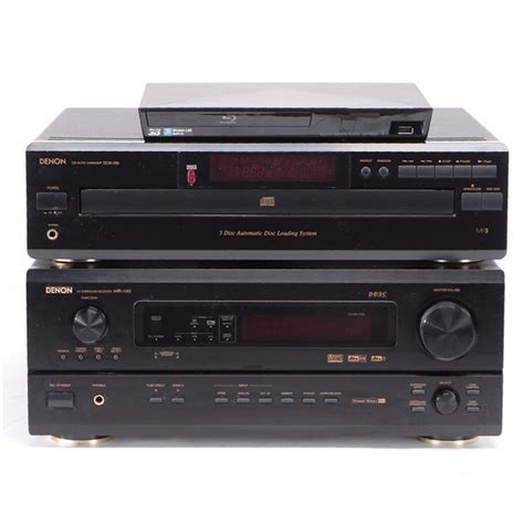 Denon 5 Disc CD Player and Receiver with Sony Blu-Ray DVD Player | EBTH