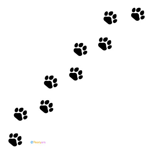 FREE Cat Paw Prints Clipart (Royalty-free) | Pearly Arts