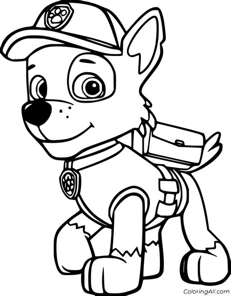 Coloring Paw Patrol Rocky Recycle Coloring Pages