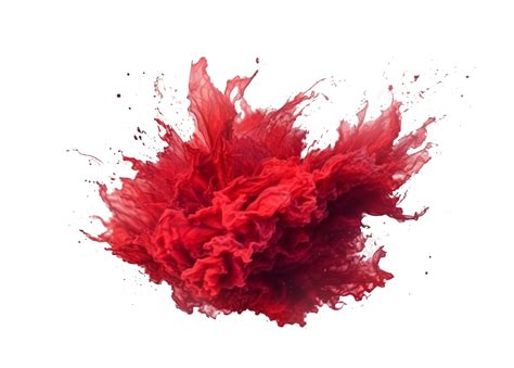 Red smoke, Blast color effect in png 23495026 PNG