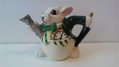 PAUL CARDEW RARE ALICE IN WONDERLAND WHITE RABBIT TEAPOT #1672/5000 ...