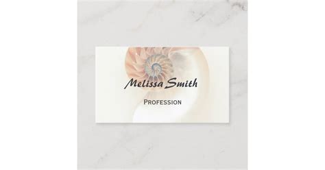 Elegant Shell Professional Business Card | Zazzle.com