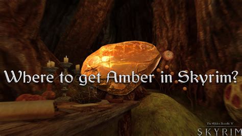 Where to Get Amber in Skyrim? - YouTube