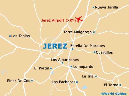 Map of Jerez Airport (XRY): Orientation and Maps for XRY Jerez de la ...