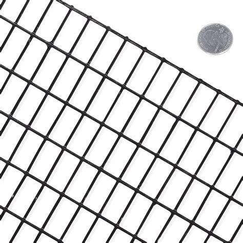 16 Gauge Black Vinyl Coated Welded Wire Mesh Size 0.5 inch by 1 inch ...