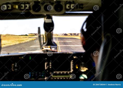 Landing Aircraft Flightdeck View Stock Photo - Image of late, hired ...