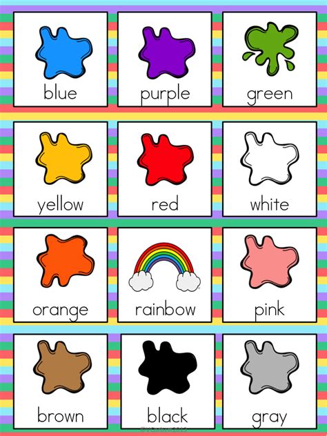 Colors and Slant boxes | English activities for kids, Learning english ...