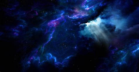 Blue Nebula Background