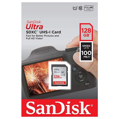 SanDisk Ultra 128GB SD Card SDXC UHS-I Camera DSLR Memory Card SDSDUNR ...