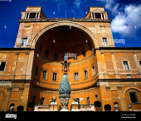 Rome Italy Vatican Museum - Pine Cone Cortile Della Pigna Former Roman ...