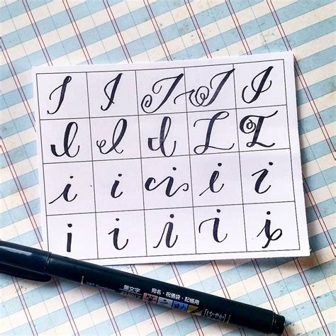 20 ways to write the letter I by @letteritwrite • see also the video of ...