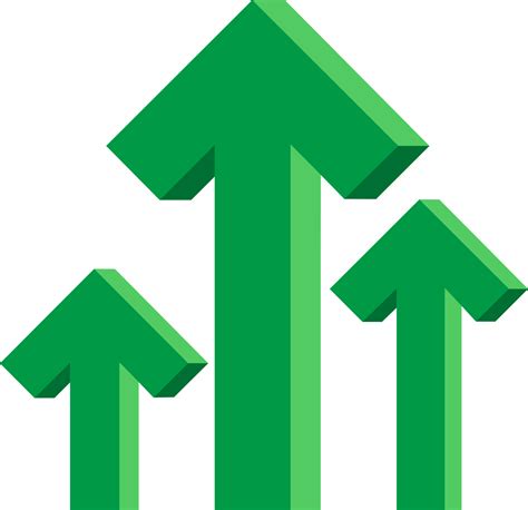 Green Up Arrows Icon Sign Symbol 12377769 PNG