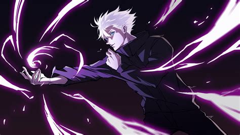 Satoru Gojo Hollow Purple from Jujutsu Kaisen Anime Wallpaper 4k HD ID:7688