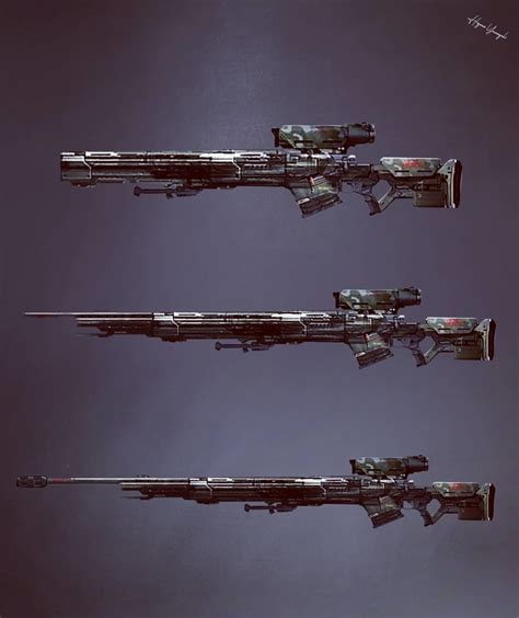 Sci-fi/Cyberpunk Characters and Weapons Concept Art | Domestika