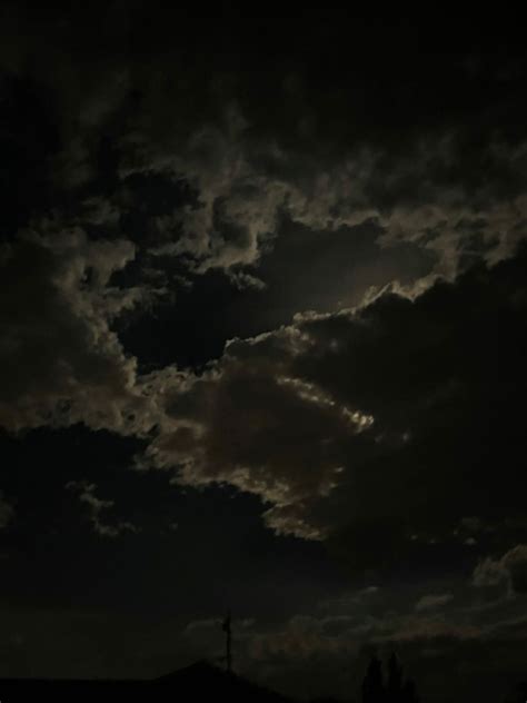 Dark Cloudy Sky at Night