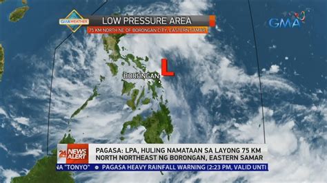 24 Oras News Alert - 4:28 PM | November 7, 2020: LPA weather report ...