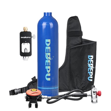 1L Scuba Diving Oxygen Cylinder Air Tank Breathing Valve Diving ...