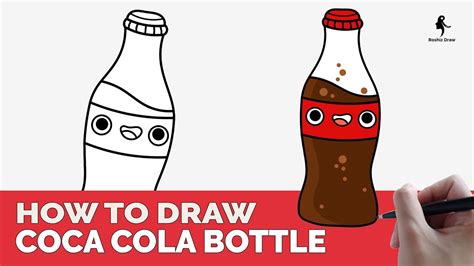 HOW TO DRAW COCA COLA BOTTLE - YouTube