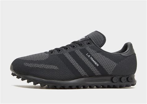 Black adidas Originals LA Trainer Woven - JD Sports Global