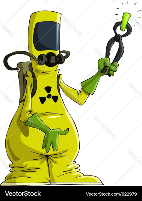 Radiation suit Royalty Free Vector Image - VectorStock