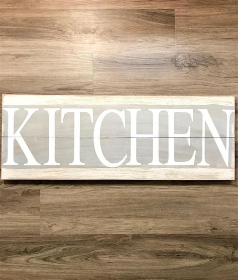 Farmhouse Kitchen Rustic Wooden Sign - Red Roan Signs | Custom Rustic ...