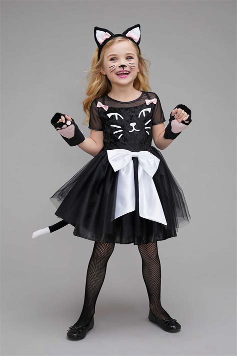 Black Cat Costume for Girls | Хэллоуин костюмы для детей, Хэллоуин ...