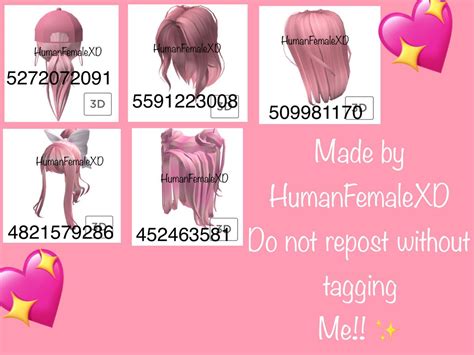 Pink hairs Roblox codes | Roblox codes, Roblox roblox, Roblox