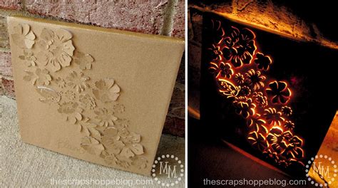 Backlit Canvas Art - The Scrap Shoppe - paper crafts