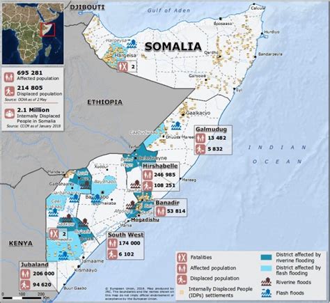 Somalia – 175,000 Displaced as Flood Situation Worsens – FloodList