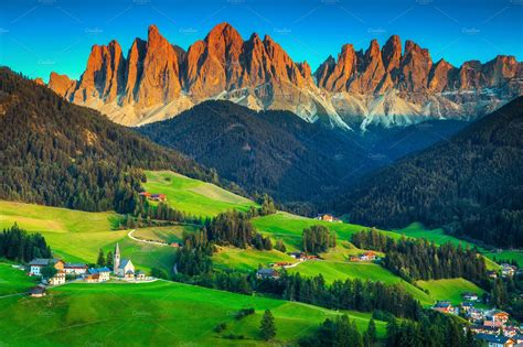 Beautiful spring landscape in Italy | Nature Stock Photos ~ Creative Market