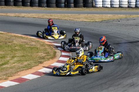 Kart race in electric go-karts on a 3-level track in Prague karting ...