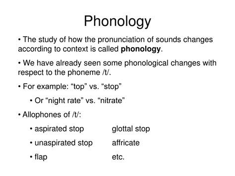 PPT - Phonology PowerPoint Presentation, free download - ID:6993933