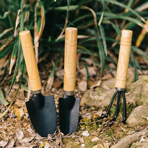 3PC/set Mini Garden Hand Tool Kit / Plant Gardening Shovel Spade Rake ...