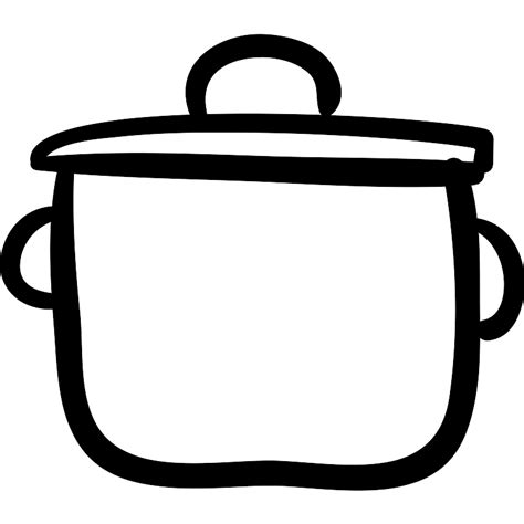 Cooking Pot Outlined SVG Vectors and Icons - SVG Repo